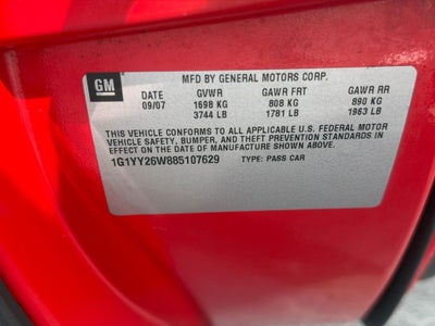 2008 Chevrolet Corvette 2dr Cpe