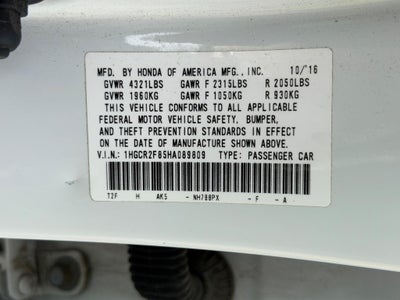 2017 Honda Accord Sedan EX-L CVT