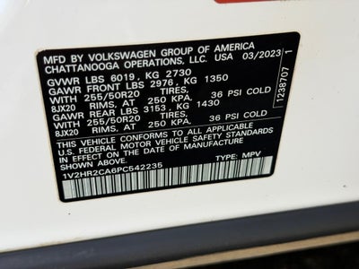 2023 Volkswagen Atlas 3.6L V6 SE w/Technology 4MOTION
