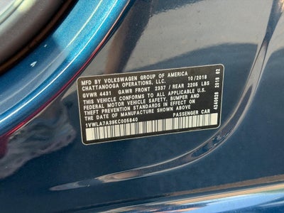 2019 Volkswagen Passat 2.0T Wolfsburg Edition Auto