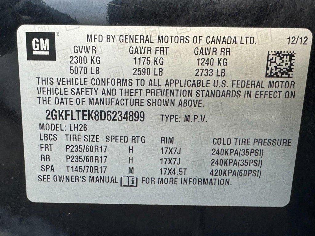 2013 GMC Terrain AWD 4dr SLE w/SLE-2