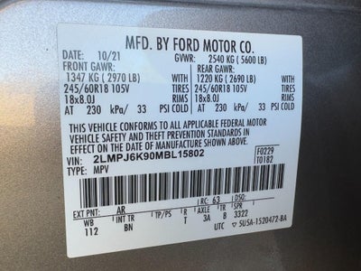 2021 Lincoln Nautilus Reserve FWD