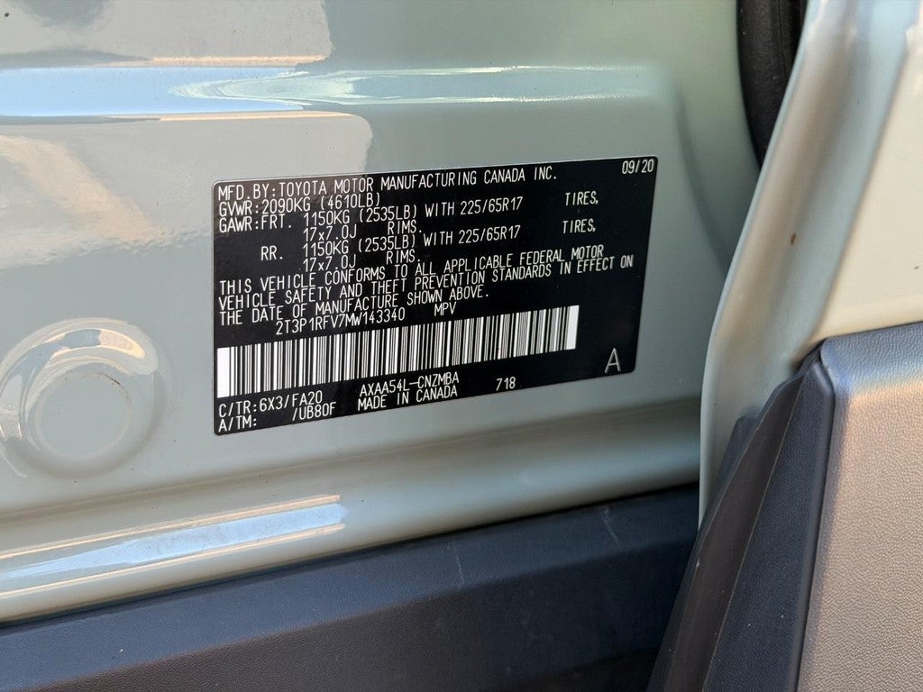 2021 Toyota RAV4 XLE AWD (Natl)