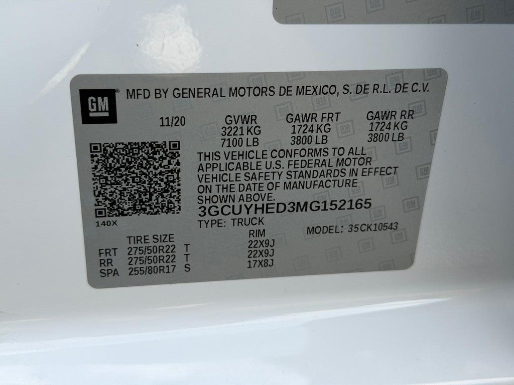 2021 Chevrolet Silverado 1500 4WD Crew Cab 147" High Country