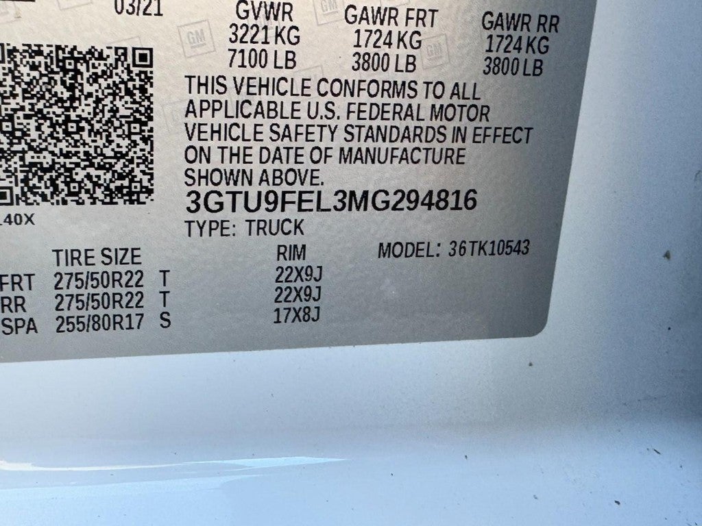 2021 GMC Sierra 1500 4WD Crew Cab 147" Denali