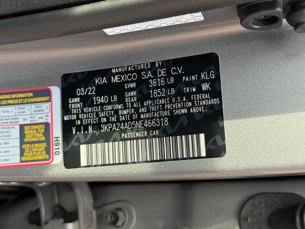 2022 Kia Rio S IVT