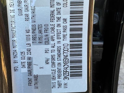 2025 Mazda Mazda3 Sedan 2.5 S Preferred FWD