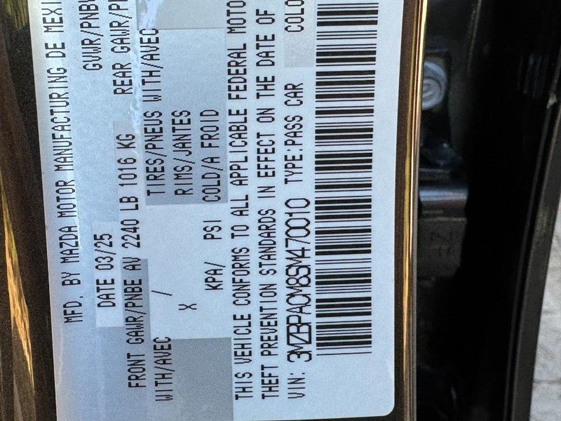 2025 Mazda Mazda3 Sedan 2.5 S Preferred FWD