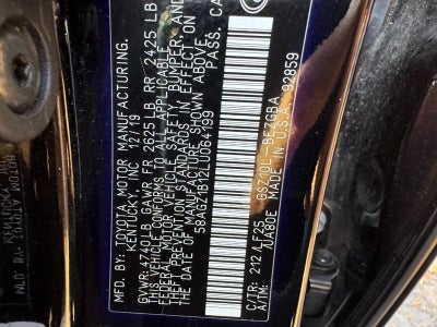 2020 Lexus ES ES 350 F SPORT FWD