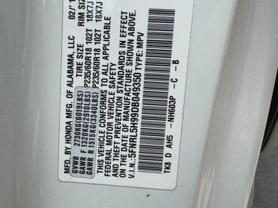 2013 Honda Odyssey 5dr Touring