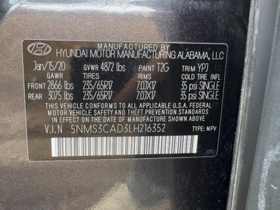 2020 Hyundai Santa Fe SEL 2.4L Auto AWD