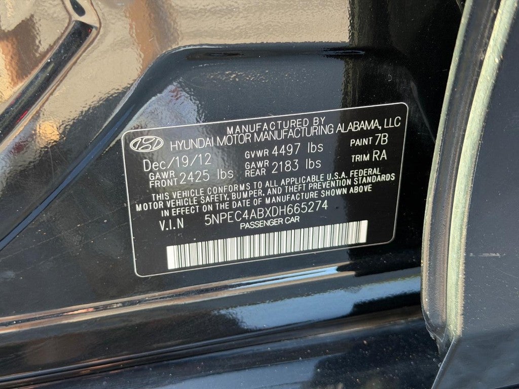 2013 Hyundai Sonata 4dr Sdn 2.0T Auto Limited