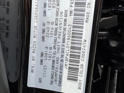 2026 Mazda Mazda3 Sedan 2.5 S Preferred FWD