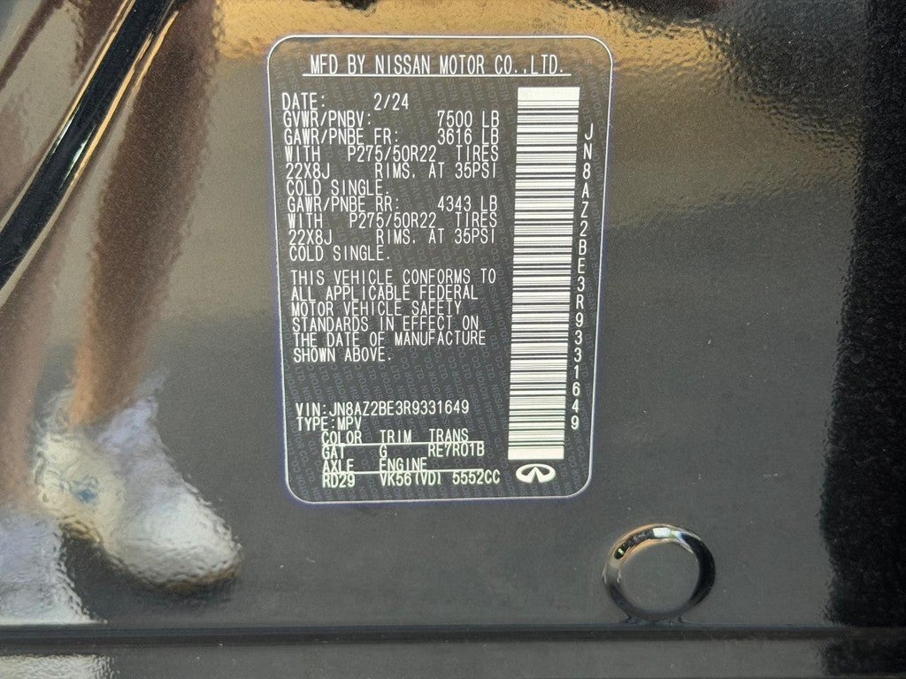 2024 INFINITI QX80 SENSORY AWD