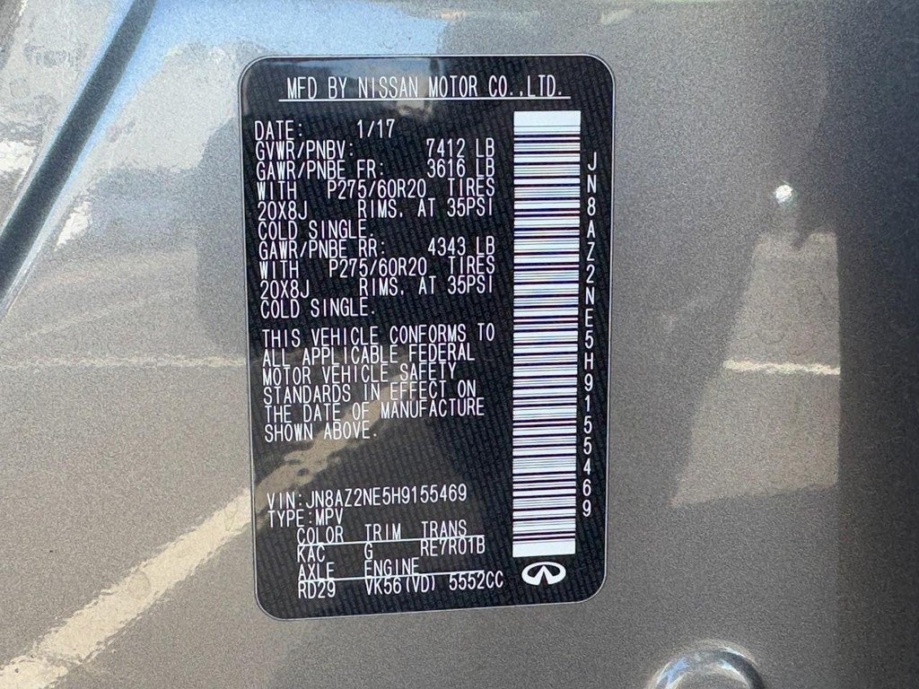 2017 INFINITI QX80 AWD