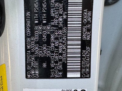 2018 Toyota 4Runner Limited 4WD