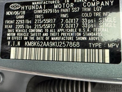 2019 Hyundai Kona SEL Auto FWD