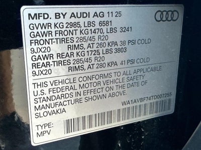 2026 Audi Q7 Premium 55 quattro