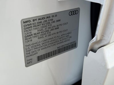 2025 Audi Q3 S line Premium 45 TFSI quattro