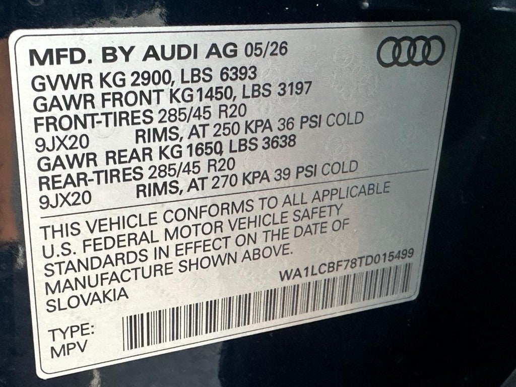 2026 Audi Q7 Premium Plus 45 quattro