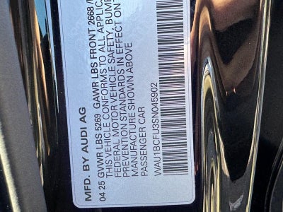 2025 Audi A5 Premium 2.0 TFSI quattro