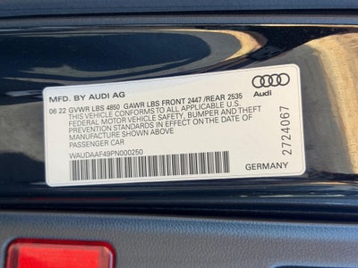 2023 Audi A4 Sedan S line Premium 45 TFSI quattro