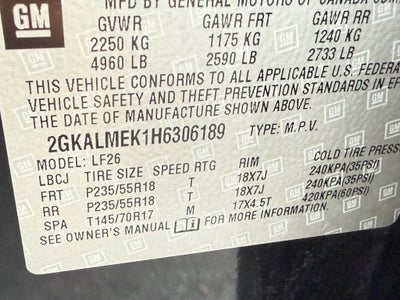 2017 GMC Terrain FWD 4dr SLE w/SLE-1