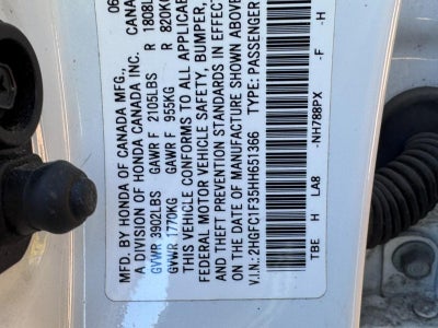 2017 Honda Civic Sedan EX-T CVT