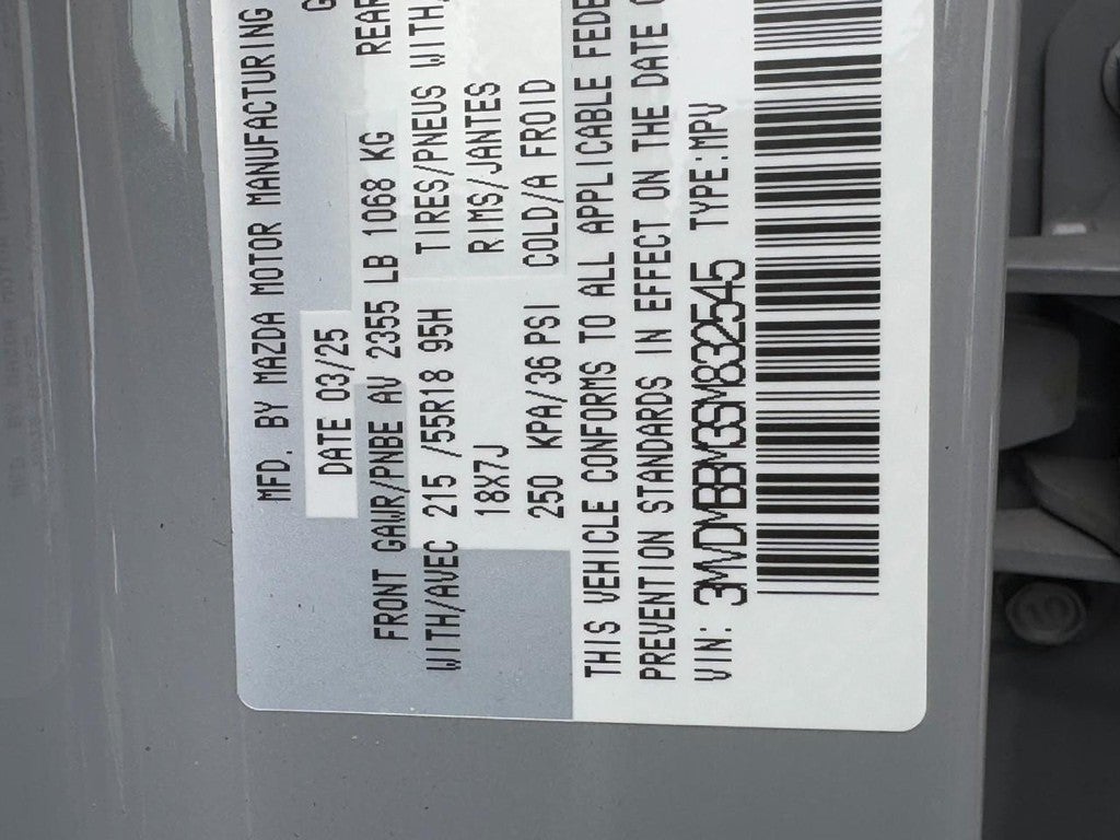 2025 Mazda Mazda CX-30 2.5 S Select Sport AWD