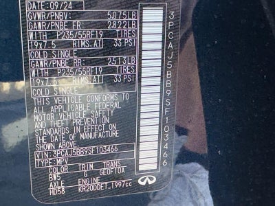 2025 INFINITI QX50 LUXE AWD