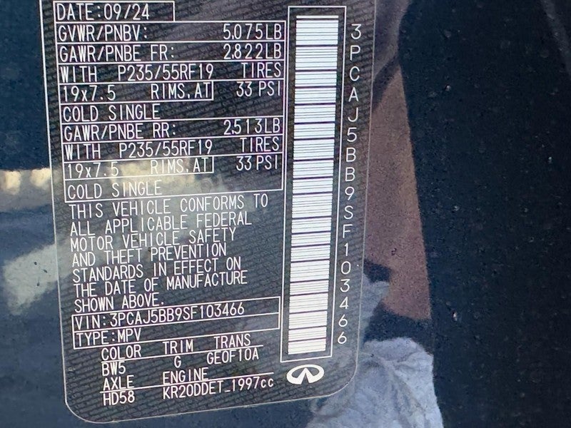 2025 INFINITI QX50 LUXE AWD