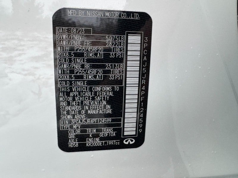 2023 INFINITI QX55 LUXE AWD