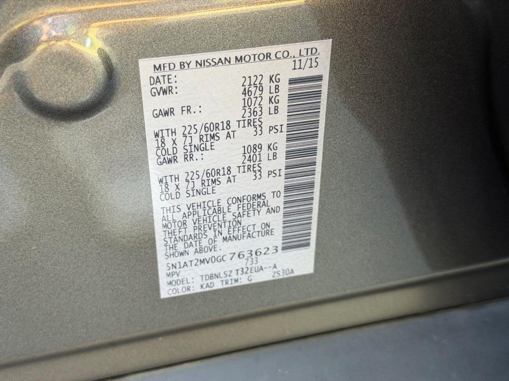 2016 Nissan Rogue AWD 4dr SL