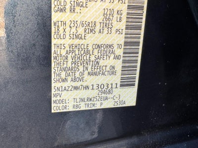 2017 Nissan Murano 2017.5 AWD SL