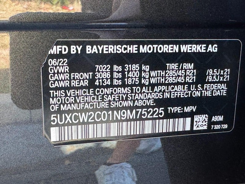 2022 BMW X7 xDrive40i Sports Activity Vehicle