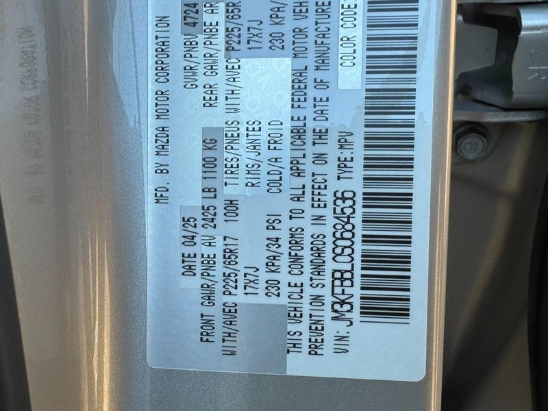 2025 Mazda Mazda CX-5 2.5 S Select Package AWD