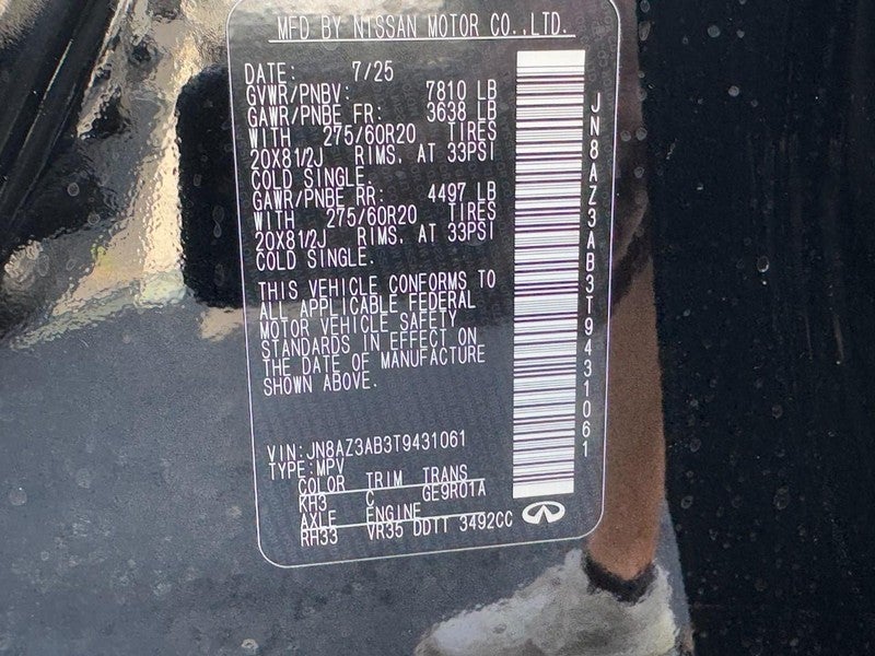 2026 INFINITI QX80 PURE AWD