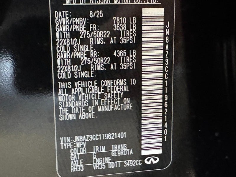 2026 INFINITI QX80 AUTOGRAPH AWD