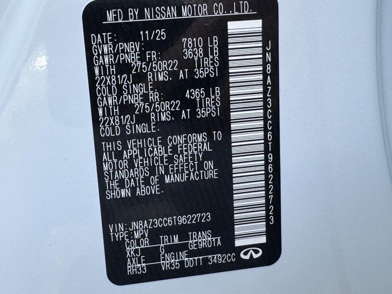 2026 INFINITI QX80 AUTOGRAPH AWD