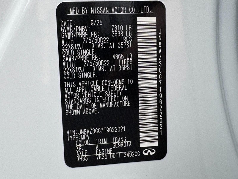 2026 INFINITI QX80 AUTOGRAPH AWD