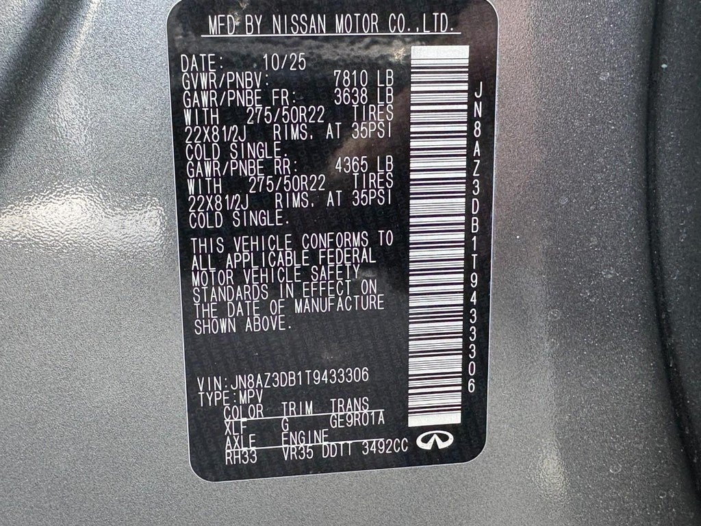 2026 INFINITI QX80 SPORT AWD