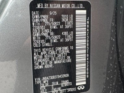 2026 INFINITI QX80 SPORT AWD