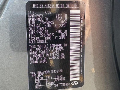 2026 INFINITI QX80 SPORT AWD