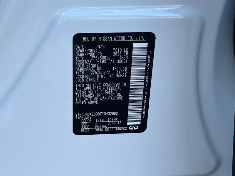 2026 INFINITI QX80 SPORT AWD