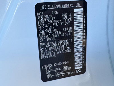 2026 INFINITI QX80 SPORT AWD