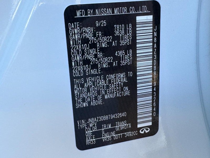 2026 INFINITI QX80 SPORT AWD