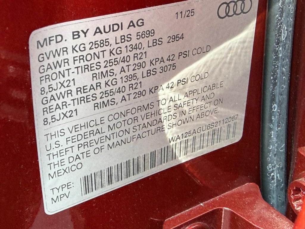 2025 Audi SQ5 Premium Plus 3.0 TFSI quattro