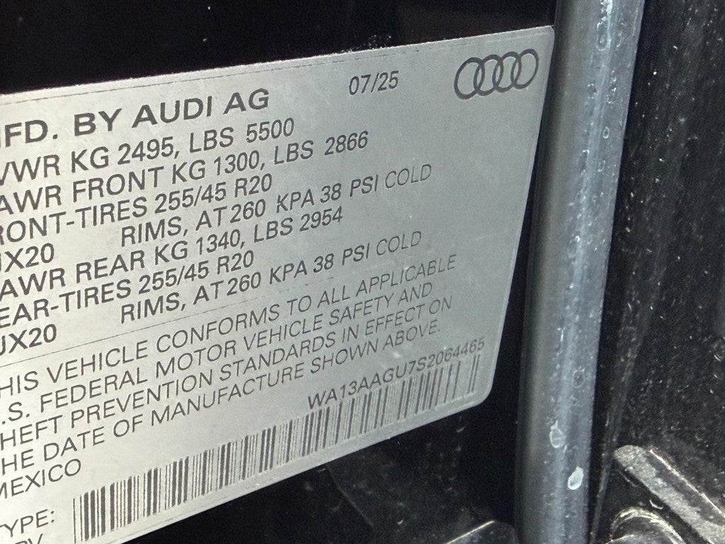 2025 Audi Q5 Prestige 2.0 TFSI quattro