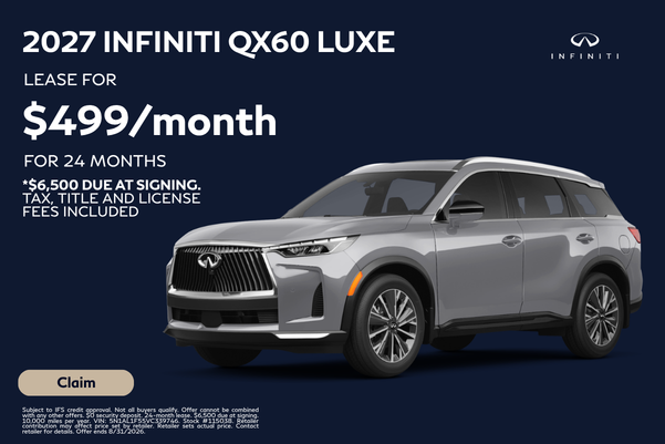 2027 INFINITI QX60 LUXE Lease $499
