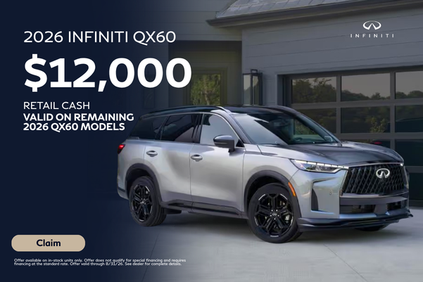 2026 INFINITI QX80 $20,000 Retail Cash